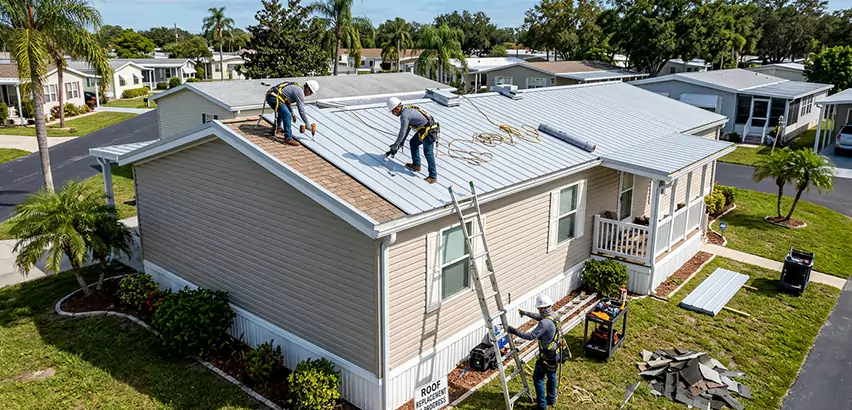 Mobile Home Metal Roof Replacement in Plainfield