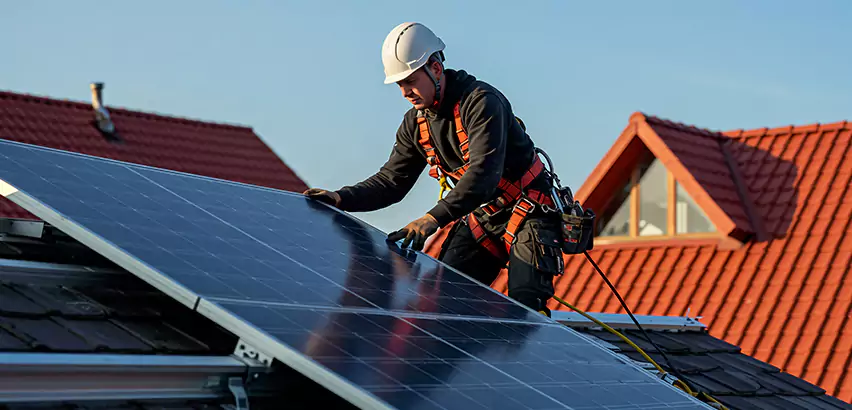 Solar Panels on Steel Roof Installation in Plainfield