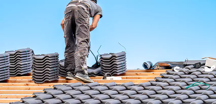 Replacing Tile Roof Underlayment in Plainfield