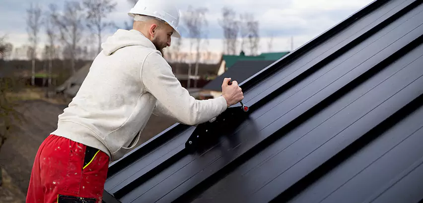 Tin Roof Ridge Cap Installation in Plainfield